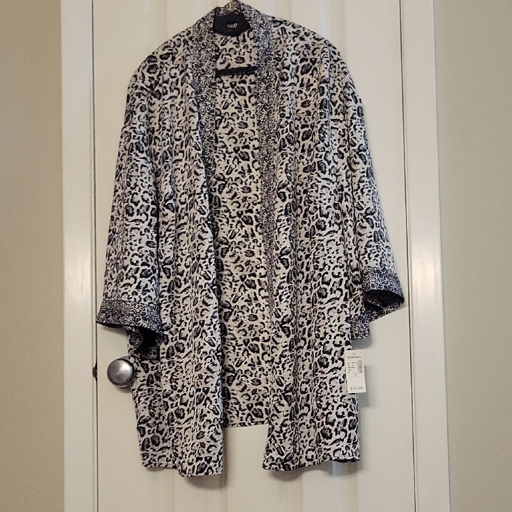 Leopard Print Women's Kimono